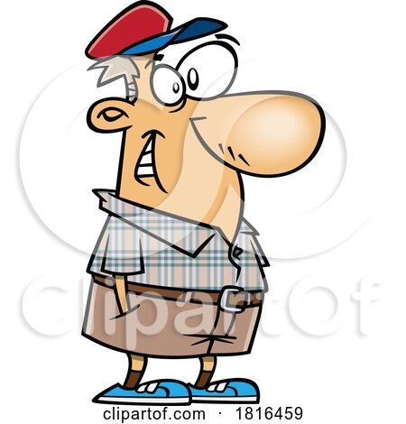 Cartoon Costco Inspired Man Licensed Clipart by toonaday