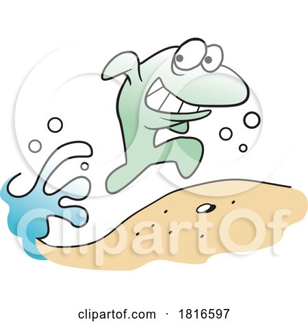 Cartoon Sneaky Fish out of Water Licensed Clipart by Johnny Sajem