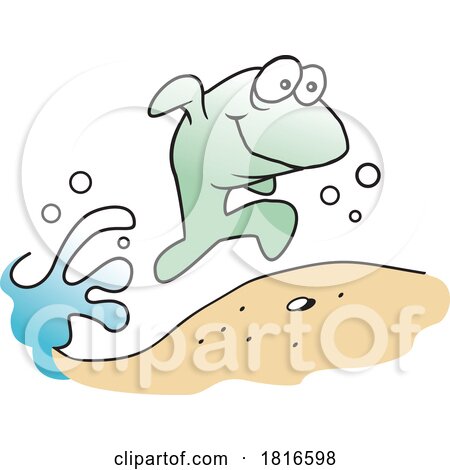 Cartoon Fish out of Water Licensed Clipart by Johnny Sajem