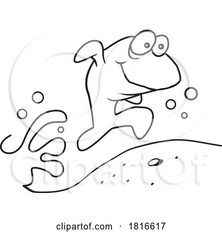 Cartoon Fish out of Water Licensed Clipart by Johnny Sajem