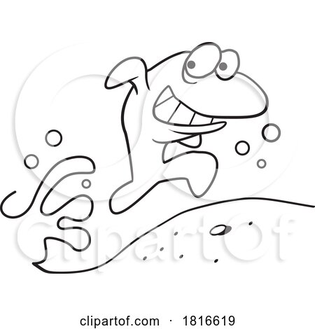 Cartoon Sneaky Fish out of Water Licensed Clipart by Johnny Sajem