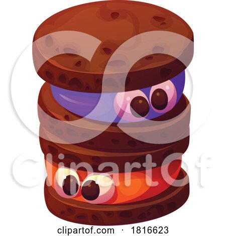 Halloween Cookies with Eyes Clipart by Vector Tradition SM