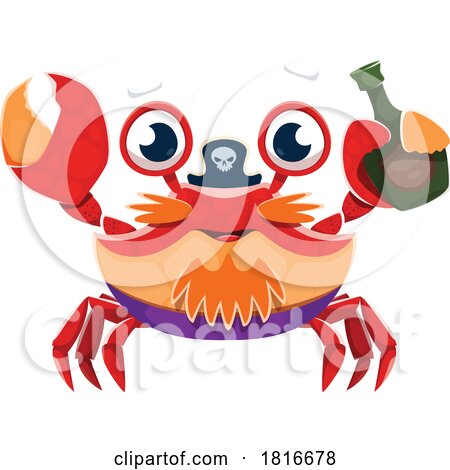 Pirate Crab Clipart by Vector Tradition SM