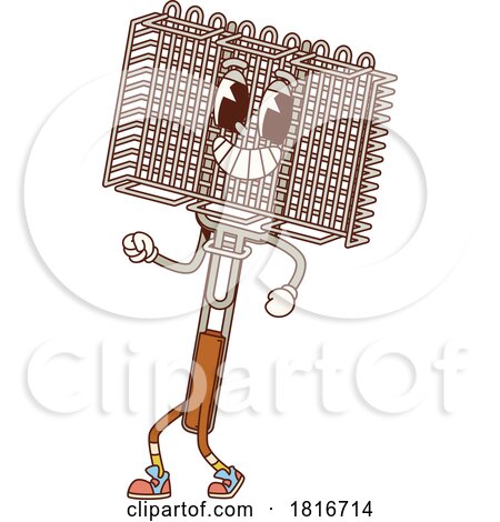 Frying Basket Mascot Clipart by Vector Tradition SM