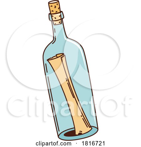 Message in a Bottle Clipart by Vector Tradition SM