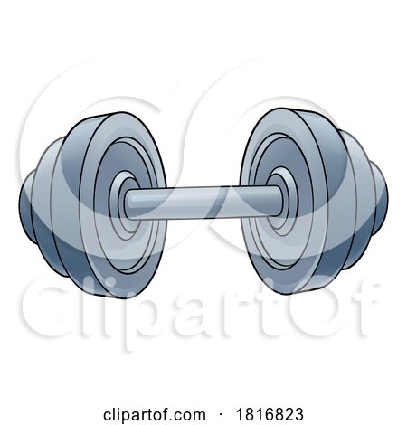 Dumb Bell Gym Weight Weightlifting Dumbbell Icon by AtStockIllustration