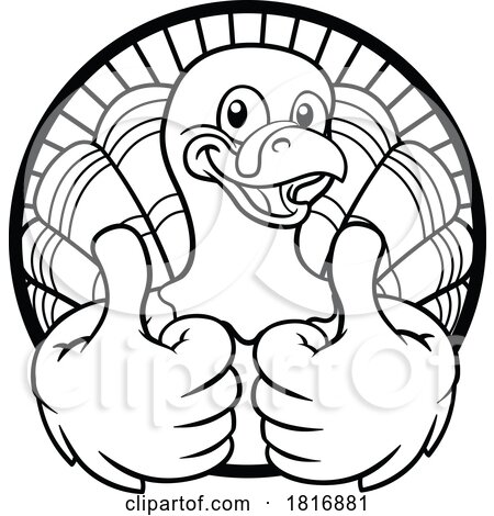 Turkey Thanksgiving Cartoon Bird Christmas Mascot by AtStockIllustration