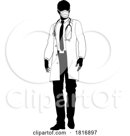 Doctor Man Medical Silhouette Healthcare Person by AtStockIllustration