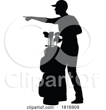 Golfer Golf Sports Person Silhouette by AtStockIllustration