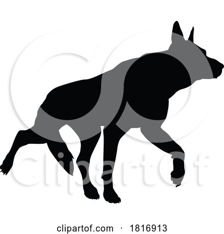 Dog Silhouette Pet Animal by AtStockIllustration