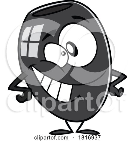 Cartoon Happy Olive Mascot Licensed Clipart by toonaday