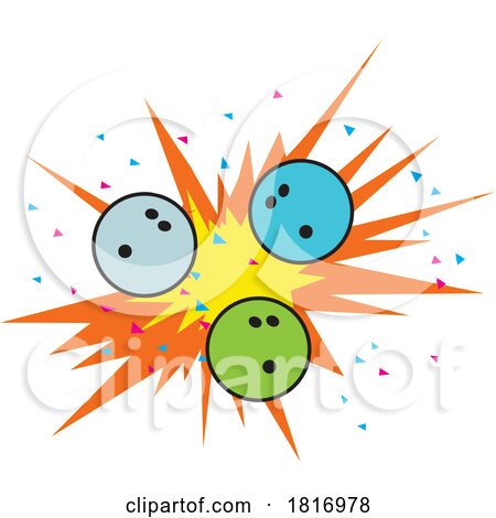 Cartoon Bowling Competition Design Licensed Clipart by Johnny Sajem