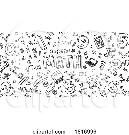 Math Doodles Licensed Clipart by Domenico Condello