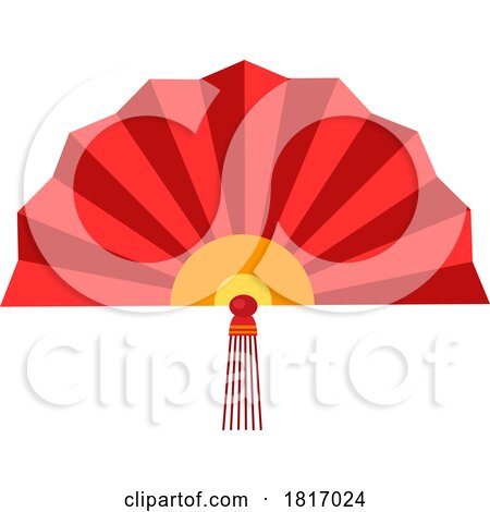 Cartoon Chinese Fan Licensed Clipart by Hit Toon