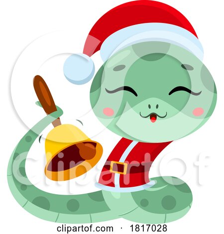 Cartoon Cute Chinese Snake Licensed Clipart by Hit Toon