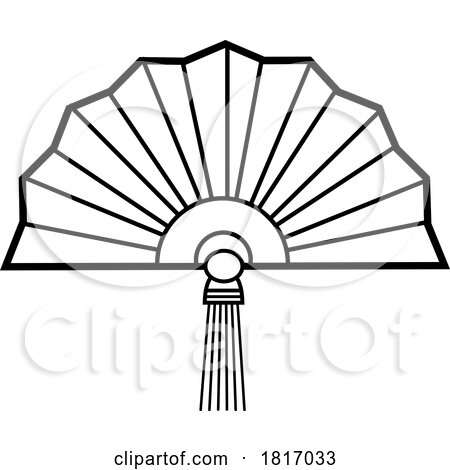 Cartoon Chinese Fan Licensed Clipart by Hit Toon