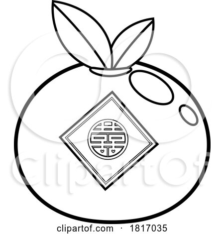 Cartoon Chinese Mandarin Orange Licensed Clipart by Hit Toon