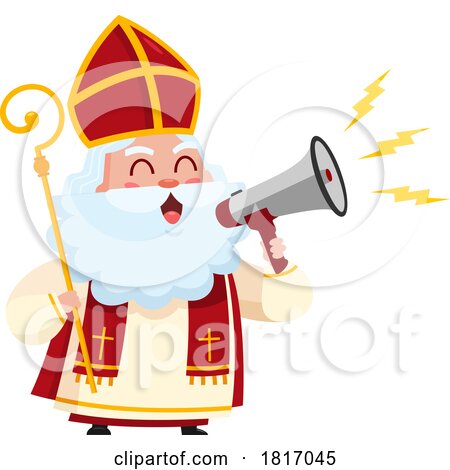 Cartoon Saint Nicholas Licensed Clipart by Hit Toon