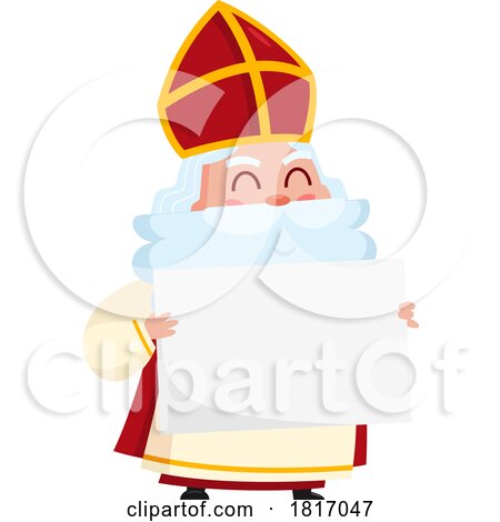 Cartoon Saint Nicholas Licensed Clipart by Hit Toon