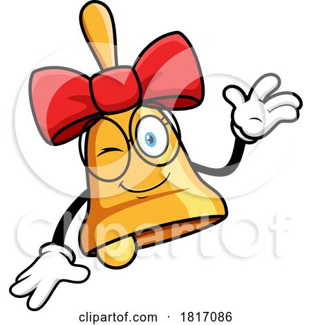 Cartoon Bell Mascot Licensed Clipart by Hit Toon