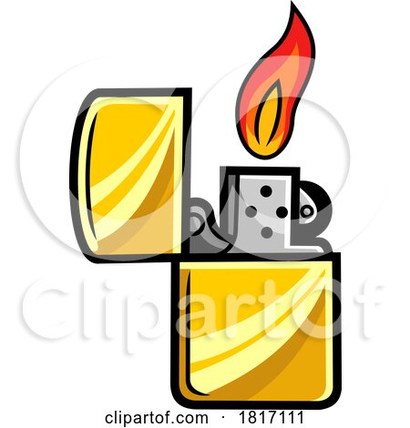 Cartoon Lighter Licensed Clipart by Hit Toon