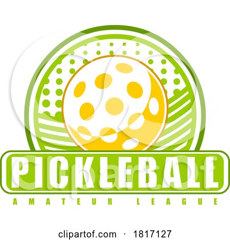 Cartoon Pickleball Design Licensed Clipart by Hit Toon