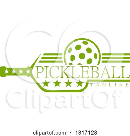 Cartoon Pickleball Design Licensed Clipart by Hit Toon