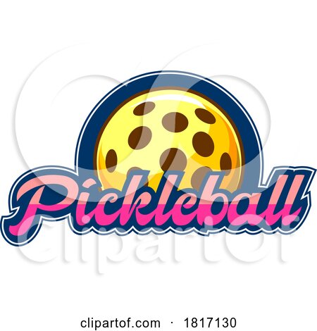 Cartoon Pickleball Design Licensed Clipart by Hit Toon