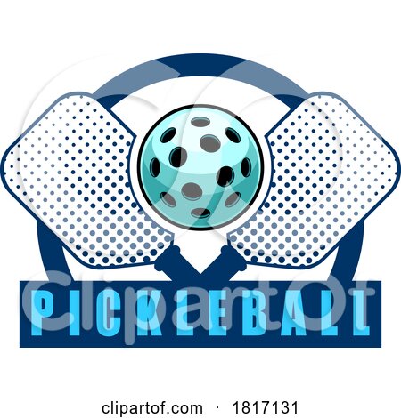 Cartoon Pickleball Design Licensed Clipart by Hit Toon