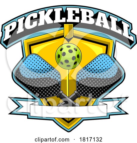 Cartoon Pickleball Design Licensed Clipart by Hit Toon