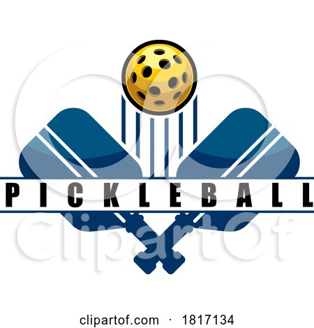 Cartoon Pickleball Design Licensed Clipart by Hit Toon