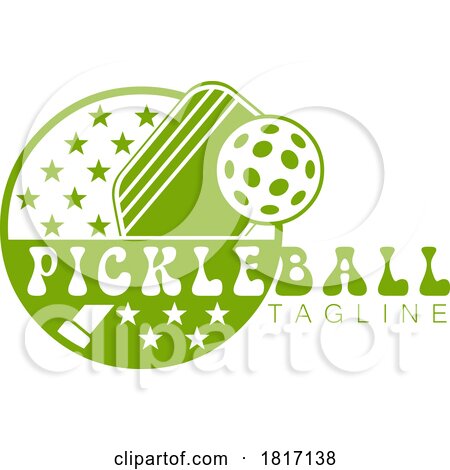 Cartoon Pickleball Design Licensed Clipart by Hit Toon