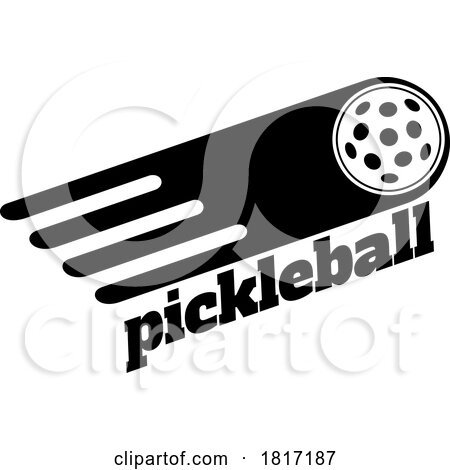 Cartoon Pickleball Design Licensed Clipart by Hit Toon