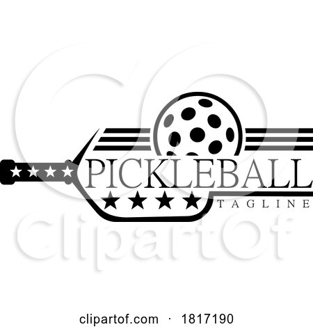 Cartoon Pickleball Design Licensed Clipart by Hit Toon