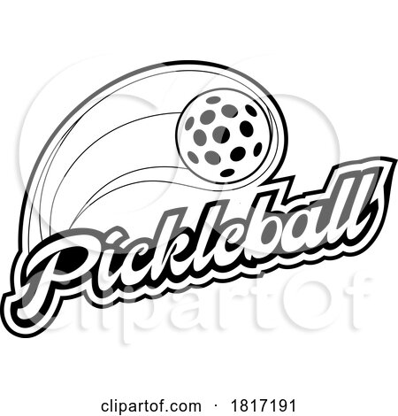 Cartoon Pickleball Design Licensed Clipart by Hit Toon