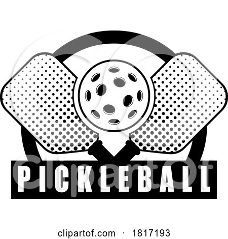 Cartoon Pickleball Design Licensed Clipart by Hit Toon