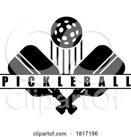 Cartoon Pickleball Design Licensed Clipart by Hit Toon