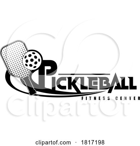 Cartoon Pickleball Design Licensed Clipart by Hit Toon