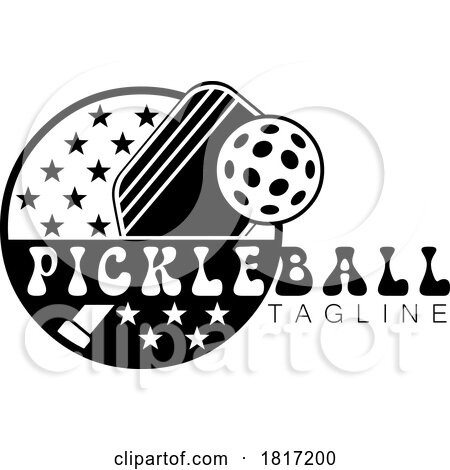 Cartoon Pickleball Design Licensed Clipart by Hit Toon