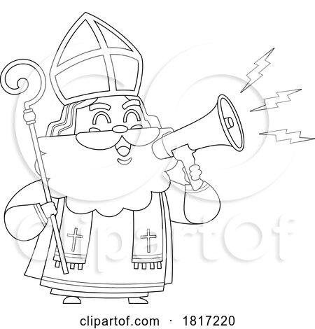 Cartoon Saint Nicholas Licensed Clipart by Hit Toon