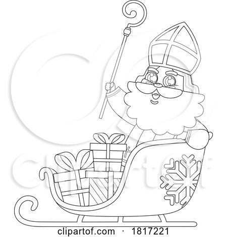 Cartoon Saint Nicholas Licensed Clipart by Hit Toon