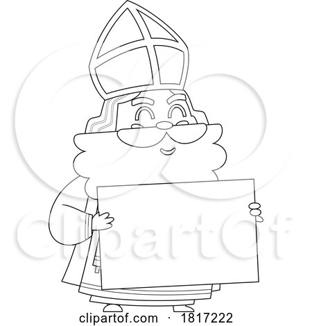 Cartoon Saint Nicholas Licensed Clipart by Hit Toon