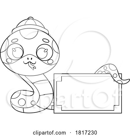 Cartoon Cute Chinese Snake Licensed Clipart by Hit Toon