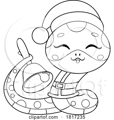 Cartoon Cute Chinese Snake Licensed Clipart by Hit Toon