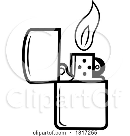 Cartoon Lighter Licensed Clipart by Hit Toon