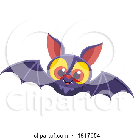 Flying Bat Licensed Clipart by Hit Toon