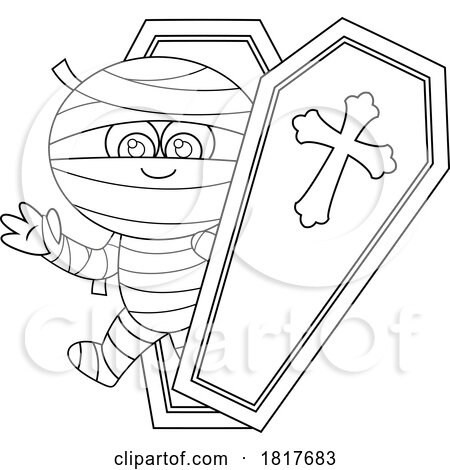 Mummy and Coffin Licensed Clipart by Hit Toon