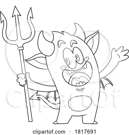 Devil Monster Licensed Clipart by Hit Toon