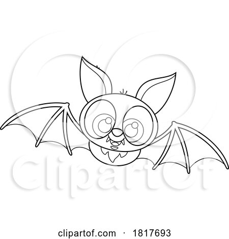 Flying Bat Licensed Clipart by Hit Toon