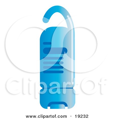Clipart Illustration of a Blue Bottle of Hanging Body Wash in a Shower by AtStockIllustration